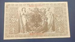 Almanya 1910 1000 Mark Büyük Banknot