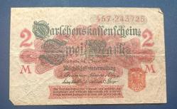 Almanya 1914 2 Mark soğuk Damgalı