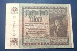 Almanya 1922 5000 Mark
