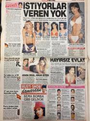 ŞOK GAZETESİ DOĞUM GÜNÜ HEDİYESİ - 26 ŞUBAT 2003 - TAM TAKIM 12 SAYFADIR -İbrahim Tatlıses-Nükhet Duru-Filiz C.-Müslüm Gürses-Hüseyin Kalpar-İlhan Mansız-Ahmet Dursun-Lucescu-Ergün Penbe-Haim Revivo-Sadettin Saran-Ortega-Hasan Şaş-Washi-Rüştü Reçber-Ayhan Akman-Fatih Akyel-Esin Topal-Çağla Şıkel-Şenay Akay-Tuğba Altıntop-Aysu Baceoğlu-Deniz Akkaya-Nükhet Duru-Aysun Kayacı-Sema Şimşek-Cengiz Kurtoğlu-Orhan Gencebay-Mahsun Kırmızıgül-Müslüm Gürses-İbrahim Tatlıses-Zeki Müren-Tarkan-Bengü-Cem Karaca-Ahmet Kaya-Nina-Tardu Flordun-Arzu Yanardağ-Ebru Destan-Pınar Altuğ-Ebru Şimşek-Tülin Şahin-Berivan Ürgüp-Seçil Can-Nefise Karatay-Claire Petelungro-Lolita Asil-Martin A.-Baran Residence-Filiz C.-Fatih Terim-Mustafa ve Ayşe C.-Yücel Yener-M. Başeğmez-M. Çağrıoğlu-Murat Çelikkan-Uğur Kurtuluş-Derya Tuna Tatlıses’e 8.5 yıl hapis-Yeşil kart’a sıkı yönetim-Utan-Canı sıkıldıkça evden kaçıyor-TRT küçülme kararı aldı-Keçi beşiz doğurdu-AKP muhalefet eden vekillere gözdağı verdi-Kar durdurdu-Mersin’e