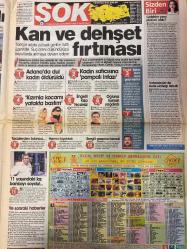 ŞOK GAZETESİ DOĞUM GÜNÜ HEDİYESİ - 2 EKİM 2004 - TAM TAKIM 12 SAYFADIR -Recep Tayyip Erdoğan-İbrahim Tatlıses-Pamela Anderson-Jean Reno-Rod Stewart-İlyas Gökbaş-Necati Ates-Turgut Vidinli-Volkan Ballı-Alex De Souza-Demirören-Nuri Alço-Duygu Ulaş-Ata Aksu-Taner Kargılı-Gönül Aydınlıoğlu-Hulusi Tunca-Can Yücel-Demet Akalın-İbrahim Tatlıses-Gülşah-Ender Alkoçlar-Aslışah Alkoçlar-Nilay Dorsa-Sennur Birsen Anne-baba vahşeti-Alevi gençliğe kilise çengeli-Tayyip İbo’nun boynunu büktü-Diyanet ezan sesi rahatsız etmemeli-9 bin sözleşmeli alınacak-Sigarayı bırak parayı bul-Reina’da tavşan avı-12. adam göreve-Bugün af günü-Beşiktaş kıskandırdı-Gelin kavga çıkardı-Kan ve dehşet fırtınası-Sigaradan kurtulmak isteyene devlet desteği-Kasalar tamtakır çıktı-İthal giysilerde kanser alarmı Fırçalı Mesut-Yorum Ekrem