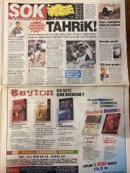 ŞOK GAZETESİ DOĞUM GÜNÜ HEDİYESİ - 7 HAZİRAN 2005 - TAM TAKIM 12 SAYFADIR -Luciano-Fatih Terim-Ersun Yanal-Nihat Kahveci-Tuncay Şanlı-Alex De Souza-Cris-Hagi-Daum-Sergen Yalçın-Necati Ateş-Angelina Jolie-Victoria Beckham-Shakira-Nez-Davut Güloğlu-Gökhan Mumcu-Gökhan Tepe-Eliza Hoppe-Hakan Altun-Tuğba Ekinci-Fatih Özlüer-Nehir Erdoğan-Cemal Hünal-AB yetkilisi Krechtmer-Mustafa Koç-Lütfi Elvan Kaderine yenildi-Hem Sambacı kavgacı-Tahrik-Yıldızlarla dünya turu-Nez imam nikahlı kocasına geri döndü-Kardak’ta Survivor savaşları-Hakan’ı tanımam eski eşimle beraberim-Mutlu sona doğru-Ağrı Dağı’nı aştık bürokrasiye takıldık-Özelleştirme mahkemede-20 milyar dolarlık sıcaklık Fırçalı Mesut-Yorum Ekrem