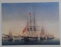 Osmanlı Donanmasının Odesa'yı Bombardımanı  İstanbul Deniz Müzesi Kartpostal