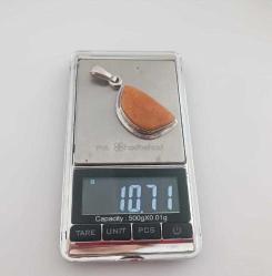 Vintage 925 Gümüş ve Hakiki Baltık Kehribar Kolye Ucu Özel Yapım 2