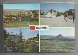 ANKARA'NIN İLÇESİ KALECİK DÖRT PARÇALI ESKİ KARTPOSTALI...