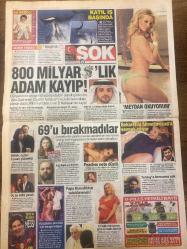 ŞOK GAZETESİ DOĞUM GÜNÜ HEDİYESİ - 29 MART 2010- TAM TAKIM 12 SAYFADIR -Aytaç Durak - Krista Jones - Şahan Gökbakar - Arzu Pavlova - Gülşen - Tuba Büyüküstün - Sami Saydan - Ayten Hanım - Kemal Kıran - Ronald Braxton - Peaches Geldof - Papa Benedictus - Suzi - Kaan Tangöze - Seçkin Piriler - Uğur Yücel - Kenan İmirzalıoğlu - Nejat İşler - Emre Kınay - Berrak Tüzünataç - Özgü Namal - Zeynep Beşerler - Ebru Güzel - Aysun Kayacı - Gülben Ergen - Eda Taşpınar - Beren Saat - Yalın - Murat Başoğlu - İsmail Kılıçarslan - Ali Babacan - Çıtır Ana - Bu da Fes Açılımı - Bağımlı Çıktı - 5 Bin Kaynakçı Aranıyor - Oral Sekste Kanser Riski - Karpuz Kabuğu Denize Düşmedi Ama - Testisi Meclis Gündeminde - 800 Milyar Dolarlık Adam Kayıp - 69’u Bırakmadılar - Bekaretini Ahmedi Nejad’a Vermek İstiyor - Kadını Allak Bullak Ettikten Sonra İlişkiye Gireceksin - Kazanan Yandı - Erkekleri Uslandıran Güzel - Dokuz Canlıyım - Elveda Sevgili Eşim - Su Getiren Karısının Keserle Kafasını Yardı - Onlar da Dizilere V