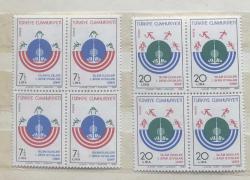 1980 İSLAM ÜLKELERİ I.SPOR OYUNLARI PULLARI SERİSİ DÖRTLÜ BLOK DAMGASIZ MNH p182a