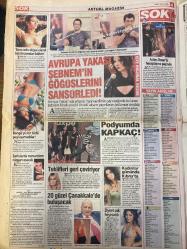 ŞOK GAZETESİ DOĞUM GÜNÜ HEDİYESİ - 7 MART 2008 - TAM TAKIM 12 SAYFADIR -Zeynep - Helin Avşar - Petek Dinçöz - Belen - Hande Subaşı - Özcan Deniz - Aslı Tandoğan - Kayahan - Ebru Akel - Acun Ilıcalı - Bülent Ersoy - Nuri Alço - Mustafa Altıntaş - Burcu Esmersoy - Şebnem Ferah - Tanrıverdi - Aslan - İhsan - Sıtkı Koçman - Yeşim Erçetin - Sıtkı Özgerim - Ziynet Sali - Ben Kocamı Yaktım O da Beni Bitirdi - Yeşil Kart Kaldırılıyor - Hepinizi Antalya’ya Bekliyorum - 1 Günde Tam 1 Milyon YTL’lik Forma Satıldı - Türkiye’de Garip Şeyler Oluyor - Aşk Bandı Türkiye’de - Kadın Çavuşun Boynuz Cinneti - Ferrari Limo Savaşı - Dikkat Patlayabilir - Genç Kızlar Dikkat Tuzağa Düşmeyin - Helin Evimi Gelip Görmeniz Lazım - Nuri Alço Patlaması - Ava Giderken Avlandı - Avrupa Yakası Şebnem’in Göğüslerini Sansürledi - Podiumda Kapkaç - Ekmek Çarpsın - Çin Çin - Kadere Bak - Alt Tarafı Bir Karış - Yavrum Bu Ne Hal - Çizer: Arda Aladağ - Çizer: Bordo
