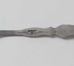 Antika 925 Gümüş ve Guilloche Mineli Kaşık Amerika