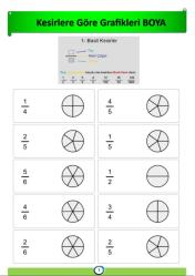 Çocuklara Kesirleri Öğreten Kitap (Spiralli)