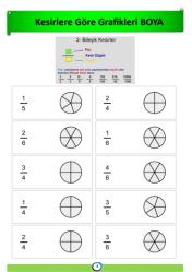Çocuklara Kesirleri Öğreten Kitap (Spiralli)