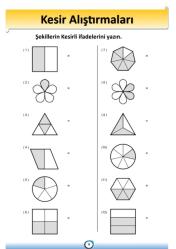 Çocuklara Kesirleri Öğreten Kitap (Spiralli)