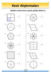 Çocuklara Kesirleri Öğreten Kitap (Spiralli)