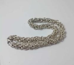 Vintage 925 Gümüş  Zincir Kolye İtalya