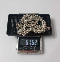 Vintage 925 Gümüş  Zincir Kolye İtalya