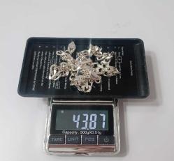 Vintage 925 Gümüş Zincir Kolye Milor  İtalya