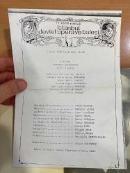 İstanbul Devlet Opera ve Balesi 1998 Adriana Lecouvreur Opera Synopsis Kitapçık