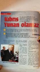 KIBRISLI TÜRK'ÜN SESİ AYLIK KÜLTÜREL SİYASİ DERGİ - ARALIK 1997 — SAYI: 28  ERSİN TATAR - DOĞAN HARMAN - CEVDET ALPARSLAN - HASAN ALTAYLIZADE - BÜLENT FEVZİOĞLU - NURCAN HOŞGÖR - KARTAL HARMAN - DEVRİM ALPÖGE - CÜNEYT KIRDAĞ - BERİL AKKUTAY - RADI FISH - GEOFFREY BURTON - TÜRKAY ILICAK - İSMET SEZGİN - RICHARD HOLBROOKE - RAUF DENKTAŞ - A. EDEN  CİNSEL ORGANLA HALTER ÇALIŞMASI - EL NINO PUSUDA - 2000'Lİ YILLARDA DİN VE TOPLUM - CINDY CAN YALAYOR - CIA YENİ CONFLICT'CİLER ARIYOR - KKTC'NİN 14. YILDÖNÜMÜ - S 300'LER GELMEDEN ÖNLEMLER ALINMALI - KKTC'DE TOROS-97 TATBİKATI - YUNANİSTAN KIBRIS'TA - KIBRIS SORUNU VE PETROL STRATEJİSİ - YUNANİSTAN BLÖF YAPMIYOR - TAM TAKIM EKSİKSİZ  74 SAYFA