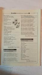 SARIZEYBEK EDEBİYAT, KÜLTÜR, SANAT VE TURİZM DERGİSİ - EYLÜL - EKİM 2005 — SAYI: 19 - A. ZİYA KABAK - AYHAN SERT - METİN AKDENİZ - MURAT BOZKAYALAR - AŞIR TUNCA - TÜLAY SARAYKÖYLÜ - OYHAN HASAN BILDIRKİ - MUSA KALKING - SEVİNÇ ATAN - REMZİ KOÇ - GÖZDE KÖKSAL - FİKRET GÖRGÜN - SEMAH ATAK - NURAY ÇAĞLAYAN YILMAZ - H. VAHİT BULUT - HALİL GÜRKAN - ALİ PARLAK - ALİ UYGUN - SEÇKİN GÜNDÜZ - DURŞUN MERT - KERİM CİNDORUK - ALİ YAŞAR ALTUNBAŞ - FERAH ULCAYGÜN - MEMDUH SOLMAZ - M. ALİ KARABAY - ALİ NİHAT ÖZER - ÖZ ALİ YILMAZ - YILMAZ GÜL - HASAN ŞANLI - İBRAHİM SÖĞÜT - İBRAHİM BERBER - ALİ ATAK - SEYRULLAH VATANSEVER - İSMET ILICAN - İBRAHİM YAMAN - PELİN ALPAYIM - GÜLESER TEMEL - ÖMER SEDAT TOPAL - MEHMET GENÇ - ABDULLAH ZİYA KABAK - ETEM ORUÇ - MUHARREM YILMAZ - İSA KAYACAN - ARSLAN BAYIR - MAHSUN TOZAN - DİLEK TOPRAKLIK - RAFET TÜRKCAN - ZEKİ ÇELİK - HÜSAMETTİN TAT - ASIM KISBET - MUZAFFER ÇELİK - İBRAHİM BARAN - DURSUN YEŞİL  ŞİİRİMİZİN KUTUP YILDIZLARI - YÖNETM - TAM TAKIM EKSİKSİZ  34 SAYFA