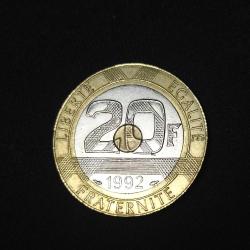 Fransa 20 Frank 1992