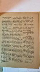 YEŞİLAY AYLIK KÜLTÜR VE SAĞLIK DERGİSİ - HAZİRAN 1950 — SAYI: 199  FAHREDDİN KERİM GÖKAY - ENVER NACİ GÖKŞEN - SADİ IRMAK - İSMET ZEKİ EYÜBOĞLU - MELAHAT SARGUT - FUAT PURA - RIFAT CEN - MEHRET ÇAKAS - C. ZİYA - BASRİ GOCUL - ABDULLAH RIZA ERGÜVEN - AYTEKİN OZAN - ABDURRAHMAN SARACOĞLU - NİYAZİ GÖZENOĞLU - A. ŞİMŞEK - CEVDET BEREKET  İÇKİLİ YERLER YÖNETMELİĞİ - OKUMUŞ İŞSİZLİĞİ - ŞİİR ANLAYIŞI ÜZERİNE - KENDİNİ GÖRÜŞ - YAZ VE DENİZ - TESELLİ - AMERİKA’DA İÇKİ DÜŞMANLIĞI ARTIYOR - ALKOLİKLERE ŞİFA YOLU GÖZÜKÜYOR - RUH TAHLİLLERİ: İÇKİYİ NEDEN TERKETTİM? - İÇKİ DÜŞMANLIĞI YOLUNDA KADINLARA DÜŞEN ÖDEVLER - ŞİİRLER: YALAN DÜNYA, ÜSKÜDAR İÇİN, OĞUZLAMA, DENİZLERDEN ÖTE, BAHAR, ŞARKI, NEYLEYİM - TAM TAKIM EKSİKSİZ  12 SAYFA