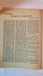 YEŞİLAY AYLIK KÜLTÜR VE SAĞLIK DERGİSİ - MAYIS 1947 — SAYI: 173  FAHREDDİN KERİM GÖKAY - ZEKİ ZEREN - DÜNDAR AKÜNAL - BURHAN FELEK - İSMET ZEKİ EYÜBOĞLU - SADUN ALTUNA - CEMAL YENER - HAYDAR AKTAY - MEHMET ASIM - AYTEKİN OZAN - MAHMUT KURA - MEHMET ÇAKIRTAĞ - NURETTİN ÖZDEMİR - FİKRET ÖZBİNGÖL - CEVDET BEREKET - MEHMET KÂMİL BERK  ÜNİVERSİTELİ GENÇLERİMİZ VE MEMLEKET DAVALARI - İÇKİ VE SAYGI - TENKİD İHTİYACI - SANATTA İRADESİZLİK - MONTPARNASSE 1947 - İSTANBUL'DA BAHAR ALEMLERİ - YEŞİL BAFRA’DA YEŞİLAY - HİKÂYE: MEHMET ASIM - ŞİİRLER: FROMI, ÖLDÜKTEN SONRA, YAR BENİ BENİ, GÜNAHSIZ ADAM - İÇKİNİN SONU - İÇKİYİ BIRAKMA TECRÜBELERİ - BURHAN FELEK İLE RÖPORTAJ - İÇKİ MÜCADELESİ VE TOPLUMSAL TEDBİRLER - KADINLARA DÜŞEN GÖREVLER - ÜLKÜ ARKADAŞLARIMIZA DUYURU - TAM TAKIM EKSİKSİZ  12 SAYFA