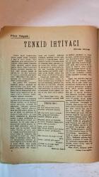 YEŞİLAY AYLIK KÜLTÜR VE SAĞLIK DERGİSİ - MAYIS 1947 — SAYI: 173  FAHREDDİN KERİM GÖKAY - ZEKİ ZEREN - DÜNDAR AKÜNAL - BURHAN FELEK - İSMET ZEKİ EYÜBOĞLU - SADUN ALTUNA - CEMAL YENER - HAYDAR AKTAY - MEHMET ASIM - AYTEKİN OZAN - MAHMUT KURA - MEHMET ÇAKIRTAĞ - NURETTİN ÖZDEMİR - FİKRET ÖZBİNGÖL - CEVDET BEREKET - MEHMET KÂMİL BERK  ÜNİVERSİTELİ GENÇLERİMİZ VE MEMLEKET DAVALARI - İÇKİ VE SAYGI - TENKİD İHTİYACI - SANATTA İRADESİZLİK - MONTPARNASSE 1947 - İSTANBUL'DA BAHAR ALEMLERİ - YEŞİL BAFRA’DA YEŞİLAY - HİKÂYE: MEHMET ASIM - ŞİİRLER: FROMI, ÖLDÜKTEN SONRA, YAR BENİ BENİ, GÜNAHSIZ ADAM - İÇKİNİN SONU - İÇKİYİ BIRAKMA TECRÜBELERİ - BURHAN FELEK İLE RÖPORTAJ - İÇKİ MÜCADELESİ VE TOPLUMSAL TEDBİRLER - KADINLARA DÜŞEN GÖREVLER - ÜLKÜ ARKADAŞLARIMIZA DUYURU - TAM TAKIM EKSİKSİZ  12 SAYFA