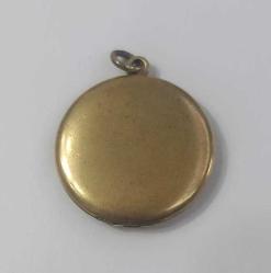 Antika  Victorian Altın Dolgu ( Gold Filled)  Şeffaf ve kırmızı Paste Taşlı  Locket Resimlik Kolye Ucu