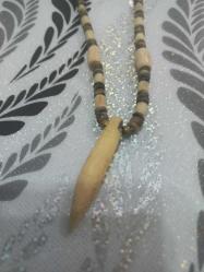 El yapımı  otantik kemik ( Deve kemiği ) kolye