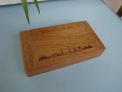 THY-TÜRK HAVA YOLLARI Logolu ÇOK KALİTELİ AHŞAP KUTU