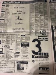 SABAH İSTANBUL Sarı sayfalar seri ilan  GAZETESİ SABAH İSTANBUL DOĞUM GÜNÜ GAZETESİ - 7 HAZİRAN 1992 - Suzuki-Ortaköy otomotiv-ender çikolata şekerleme fabrikası-Karamürsel-Modimod-eray halı-süper Çelik-Yogi-TL teknik-çapa Sürücü kursu-ender