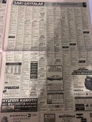 SABAH İSTANBUL sarı sayfalar seri ilan GAZETESİ SABAH İSTANBUL DOĞUM GÜNÜ GAZETESİ - 22 TEMMUZ 1992 - Gürdal-banko teks Sanayi ticaret limited Şirketi-MODEF tekstil-Urban-otel Palais-Mazda-huyundaı karoto-Motorola-Pekin iletişim hizmetleri-simge-erpaş.Ş.-Ercan otomotiv-brother-Derko-adayla-insan-Ahsapsan-bayvadağoğlu-karadağ-Star duş-Sümer madencilik-Tutkunlar Çelikkapı-Nutrasweet-Özkartal Sürücü kursu-yıltaş ısı tesisat pazarlama-mikro jaluzi merkezi-taşar sürücü kursu-duru sürücü kursu