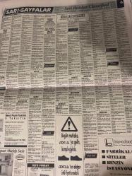 SABAH İSTANBUL sarı sayfalar seri ilan GAZETESİ SABAH İSTANBUL DOĞUM GÜNÜ GAZETESİ - 22 TEMMUZ 1992 - Gürdal-banko teks Sanayi ticaret limited Şirketi-MODEF tekstil-Urban-otel Palais-Mazda-huyundaı karoto-Motorola-Pekin iletişim hizmetleri-simge-erpaş.Ş.-Ercan otomotiv-brother-Derko-adayla-insan-Ahsapsan-bayvadağoğlu-karadağ-Star duş-Sümer madencilik-Tutkunlar Çelikkapı-Nutrasweet-Özkartal Sürücü kursu-yıltaş ısı tesisat pazarlama-mikro jaluzi merkezi-taşar sürücü kursu-duru sürücü kursu