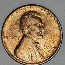 AMERİKA  1944 D    1  CENT  ÇİL