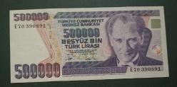 7 Emisyon E 70 Seri 500 Bin Lira Çil