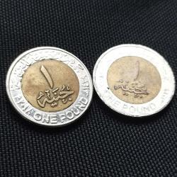 Mısır 2 farklı tarih 1 Pound Lot