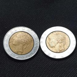 İtalya 2 farklı tarih 500 Lire lot