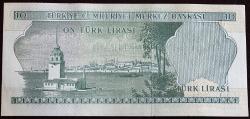 Türkiye Cumhuriyeti   6. Emisyon 2. Tertip 10 Lira K72 365758 Çil