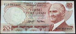 Türkiye Cumhuriyeti  6. Emisyon 3. Tertip 10 Lira G25 365900 Çil