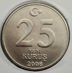 25 YENİ KURUŞ 2006 NADİR  ÇİL