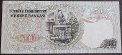 Türkiye Cumhuriyeti  6. Emisyon 2. Tertip 50 Lira I83 080864 Çil