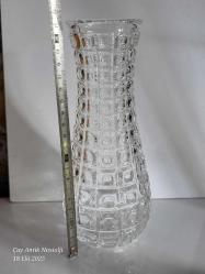 Vintage Avrupa Kristal Vazo 21 CM