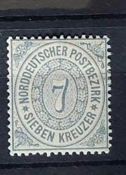 LOT.9 » Kuzey Almanya Konfederasyonu 1869 damgasız şarniyerli