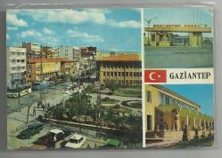 GAZİANTEP FUARI DAHİL ÜÇ PENCERELİ ANTEP ESKİ KARTPOSTALI...
