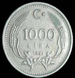 1991 1000 Lira