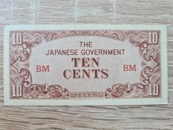 WW2 JIM – 2’li Set: Philippines 100 Pesos [EF/AU] + Burma 10 Cents “BM” [AU/UNC] – Japon İşgal Parası
