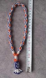 TESBİH FORMUNDA EL İŞİ BONCUK İŞLEMELİ NAZAR BONCUĞU.  KONDİSYON YÜKSEK KOLEKSİYONLUK NADİR