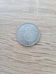 Almanya 1939 – 2 Reichsmark Hindenburg (%62,5 Gümüş, 8.01 g) • Orijinal