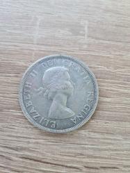 1959 Kanada 1 Dolar “Voyageur” – %80 Gümüş (0.600 oz) – Elizabeth II – Orijinal
