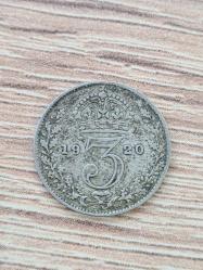 2’li Gümüş Madeni Para Lotu – Hollanda 1 Gulden (1956) + İngiltere 3 Pence (1920)